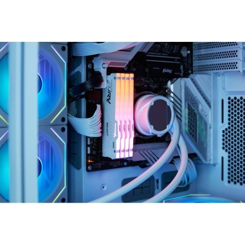 Модуль памяти для компьютера DDR5 32GB 5200 MHz Beast White RGB Kingston Fury (ex.HyperX) (KF552C36BWEA-32) - Нулевой остаток (Feed)  - Нулевой остаток (Feed)