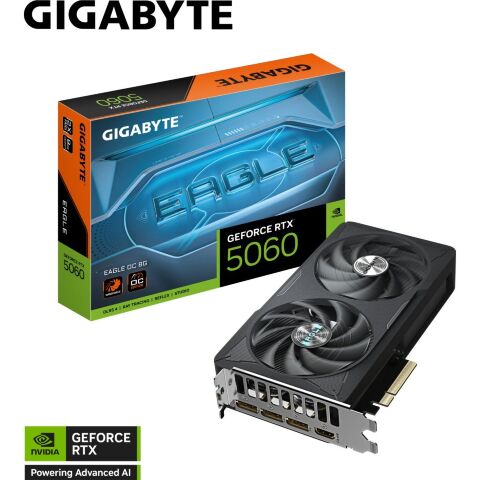 Видеокарта GIGABYTE GeForce RTX5060 8Gb EAGLE OC (GV-N5060EAGLE OC-8GD) - Видеокарты - Видеокарты