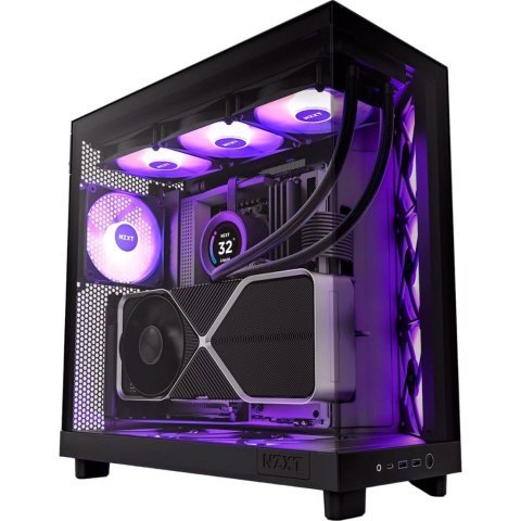 Корпус NZXT H6 Flow RGB All Black (CC-H61FB-R1) - Нулевой остаток (Feed)  - Нулевой остаток (Feed)