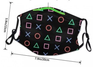 Маска защитная для лица Controller Buttons + 2 угольных фильтра