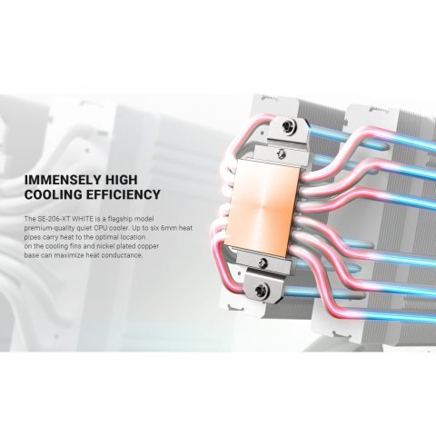 Кулер для процессора ID-Cooling SE-206-XT White - Нулевой остаток (Feed) - Нулевой остаток (Feed)