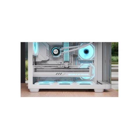 Корпус AeroCool P300C-G-WT-v1 White (ACCS-PN02033.21) - Нулевой остаток (Feed)  - Нулевой остаток (Feed)