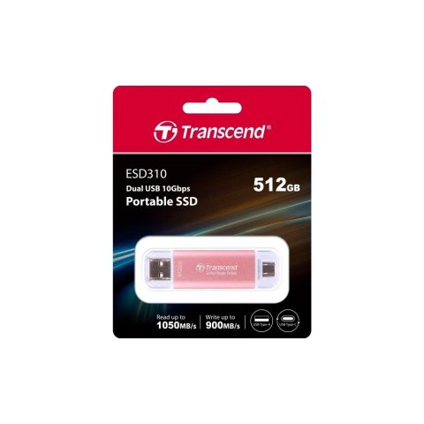 Накопитель SSD USB 3.2 512GB Transcend (TS512GESD310P) - Нулевой остаток (Feed)  - Нулевой остаток (Feed) 