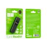 Считыватель флеш-карт HOCO USB3.0 to microSD, microSDHC, microSDXC, SD, SDHC, SDXC, HB20 Black (6931474735218)