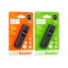 Считыватель флеш-карт HOCO USB3.0 to microSD, microSDHC, microSDXC, SD, SDHC, SDXC, HB20 Black (6931474735218)