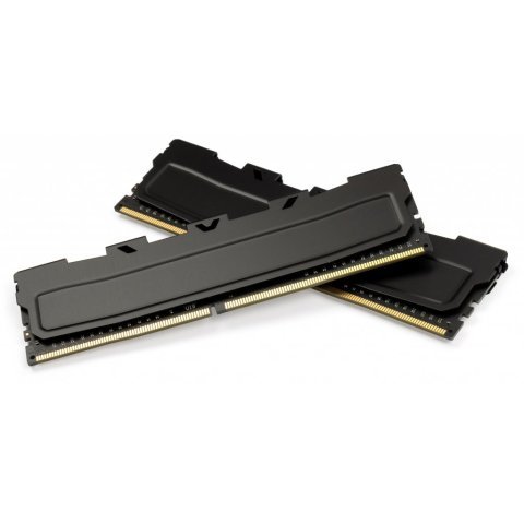 Модуль памяти для компьютера DDR4 16GB (2x8GB) 3200 MHz Black Kudos eXceleram (EKBLACK4163222AD) - Нулевой остаток (Feed)  - Нулевой остаток (Feed) 