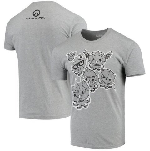 Футболка Pachimari Overwatch Heathered Gray Hero T-Shirt (размер L) -   -  