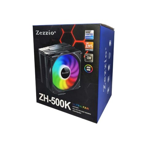 Кулер для процессора Zezzio ZH-500K - Нулевой остаток (Feed)  - Нулевой остаток (Feed) 