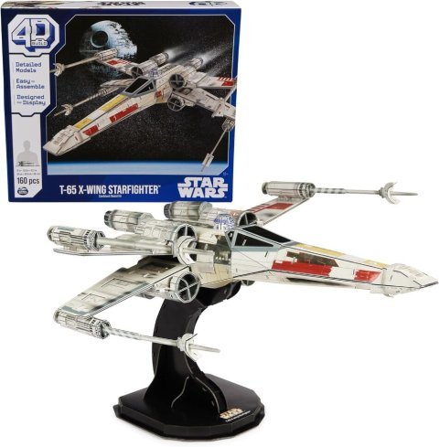 Пазл 4D Build Star Wars T-65 X-Wing Starfighter puzzle 3D картон Звёздный истребитель 160 шт. - -