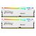 Модуль памяти для компьютера DDR5 64GB (2x32GB) 5600 MHz Beast White RGB Kingston Fury (ex.HyperX) (KF556C36BWEAK2-64) - Модули памяти для компьютера - Модули памяти для компьютера
