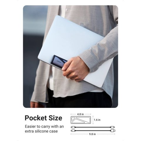 Карман внешний Ugreen SSD M.2 (NVME) M-KEY UGREEN 3.2 GEN2 CM400 gray (90264) - Нулевой остаток (Feed)  - Нулевой остаток (Feed) 