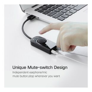 Звуковая плата UGREEN CM129 black (40964)