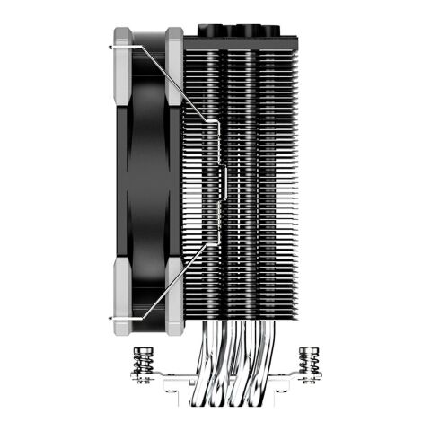 Кулер для процессора ID-Cooling SE-214-XT BASIC - Нулевой остаток (Feed)  - Нулевой остаток (Feed) 