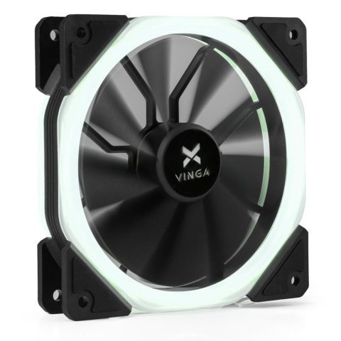 Кулер для корпуса Vinga LED fan-02 white - Нулевой остаток (Feed) - Нулевой остаток (Feed)