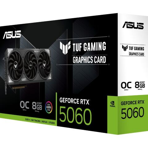 Видеокарта ASUS GeForce RTX5060 8Gb TUF GAMING OC (TUF-RTX5060-O8G-GAMING) - Нулевой остаток (Feed)  - Нулевой остаток (Feed) 