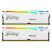 Модуль памяти для компьютера DDR5 64GB (2x32GB) 6000 MHz Beast White RGB XMP Kingston Fury (ex.HyperX) (KF560C30BWAK2-64) - Нулевой остаток (Feed) - Нулевой остаток (Feed)
