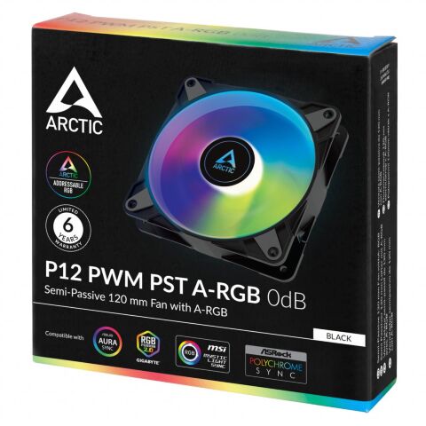 Кулер для корпуса Arctic P12 PWM PST A-RGB (ACFAN00231A) - Нулевой остаток (Feed)  - Нулевой остаток (Feed) 