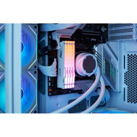 Модуль памяти для компьютера DDR5 32GB 5600 MHz Beast White RGB Kingston Fury (ex.HyperX) (KF556C36BWEA-32) - Модули памяти для компьютера  - Модули памяти для компьютера 