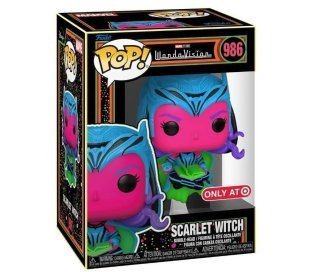 Фигурка Funko Marvel WandaVision Scarlet Witch BLACK LIGHT Фанко Ванда AT Exclusive 986