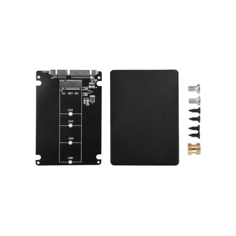 Конвертор Dynamode 2.5'' SATA to M.2 (NGFF) SSD 22*30mm, 22*42mm, 22*60mm, 22*80mm (S103-1N-P) - Нулевой остаток (Feed)  - Нулевой остаток (Feed) 