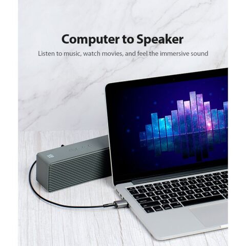 Звуковая плата Vention Audio USB 1х3,5mm jack 4pin Metal (OMTP-CTIA) (CDLH0) - Звуковые платы  - Звуковые платы 