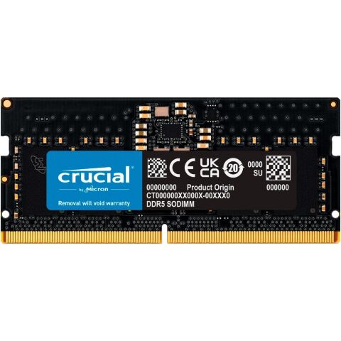 Модуль памяти для ноутбука SoDIMM DDR5 32GB 5600 MHz Micron (CT32G56C46S5T) - Нулевой остаток (Feed) - Нулевой остаток (Feed)