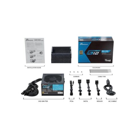 Блок питания Seasonic 750W (SSR G12 GM-750) - Нулевой остаток (Feed)  - Нулевой остаток (Feed) 