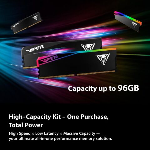 Модуль памяти для компьютера DDR5 64GB (2x32GB) 6400 MHz Viper Elite 5 Ultra Patriot (VEU564G6432K) - Нулевой остаток (Feed)  - Нулевой остаток (Feed) 