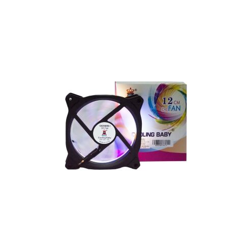 Кулер для корпуса Cooling Baby RAINBOW 1 (12025HBRB-1) - Нулевой остаток (Feed)  - Нулевой остаток (Feed) 