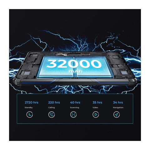 Планшет OUKITEL RT7 10.1" 5G TITAN 12/512GB NFC LTE Black-Blue (6941749837257) - Планшеты  - Планшеты 