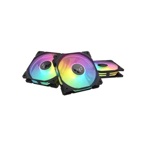 Кулер для корпуса ASUS TUF Gaming TR120 ARGB Reverse Triple Pack Black (90DA00D0-B09020) - Нулевой остаток (Feed)  - Нулевой остаток (Feed) 