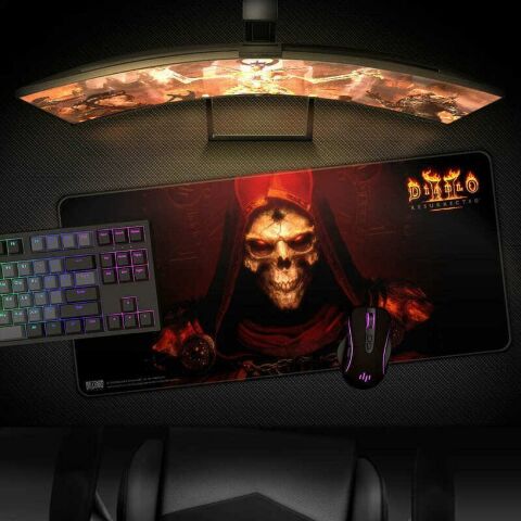 Коврик для мыши игровая поверхность Blizzard DIABLO 2 - Resurrected Prime Evil Диабло XL (90*42 cm) -   -  