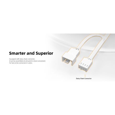 Кулер для корпуса ID-Cooling Вентилятор ID-Cooling AS-140-W White (AS-140-W) - Нулевой остаток (Feed)  - Нулевой остаток (Feed) 