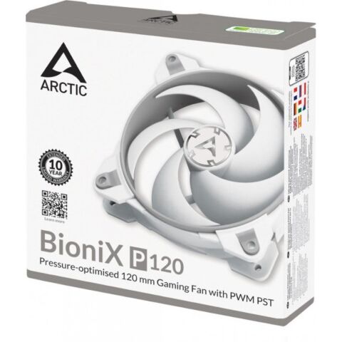 Кулер для корпуса Arctic BioniX P120 - Grey/White (ACFAN00167A) - Нулевой остаток (Feed) - Нулевой остаток (Feed)