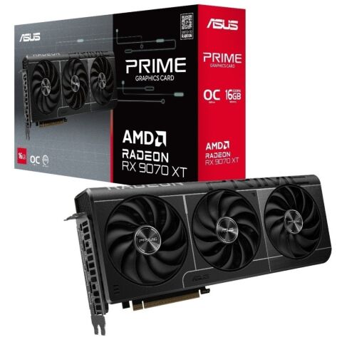 Видеокарта ASUS Radeon RX 9070 XT 16Gb PRIME OC (PRIME-RX9070XT-O16G) - Нулевой остаток (Feed) - Нулевой остаток (Feed)