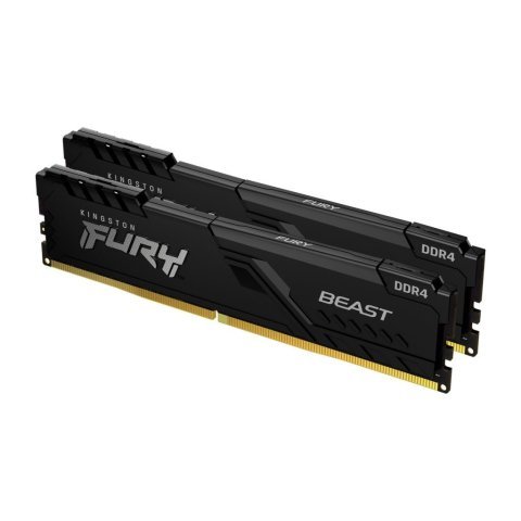 Модуль памяти для компьютера DDR4 64GB (2x32GB) 3600 MHz Fury Beast Black Kingston Fury (ex.HyperX) (KF436C18BBK2/64) - Нулевой остаток (Feed)  - Нулевой остаток (Feed) 