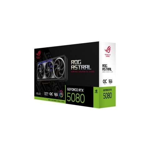 Видеокарта ASUS GeForce RTX5080 16GB ROG ASTRAL OC GAMING (ROG-ASTRAL-RTX5080-O16G-GAMING) - Нулевой остаток (Feed)  - Нулевой остаток (Feed)