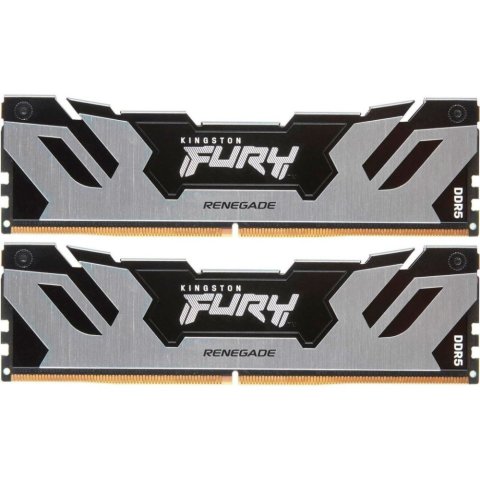 Модуль памяти для компьютера DDR5 32GB (2x16GB) 8000 MHz Renegade Silver XMP Kingston Fury (ex.HyperX) (KF580C38RSK2-32) - Нулевой остаток (Feed)  - Нулевой остаток (Feed)