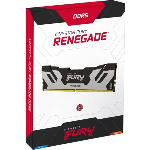 Модуль памяти для компьютера DDR5 32GB (2x16GB) 8000 MHz Renegade Silver XMP Kingston Fury (ex.HyperX) (KF580C38RSK2-32) - Нулевой остаток (Feed)  - Нулевой остаток (Feed)