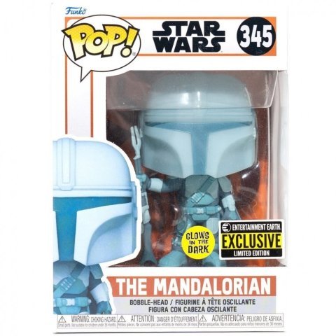 Фигурка Funko Star Wars The Mandalorian Hologram Звёздные войны Мандалорец фанко 345 Exclusive - -
