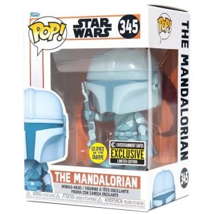 Фигурка Funko Star Wars The Mandalorian Hologram Звёздные войны Мандалорец фанко 345 Exclusive