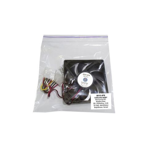 Кулер для корпуса Cooling Baby 8015 4PS - Нулевой остаток (Feed)  - Нулевой остаток (Feed) 