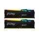 Модуль памяти для компьютера DDR5 16GB (2x8GB) 5600 MHz FURY Beast RGB Kingston Fury (ex.HyperX) (KF556C36BBEAK2-16) - Нулевой остаток (Feed) - Нулевой остаток (Feed)