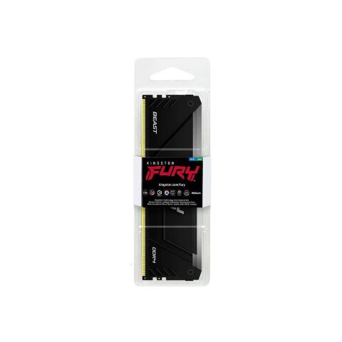 Модуль памяти для компьютера DDR4 32GB 3600 MHz Fury Beast RGB Kingston Fury (ex.HyperX) (KF436C18BB2A/32) - Нулевой остаток (Feed) - Нулевой остаток (Feed)