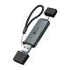 Считыватель флеш-карт TP-Link USB-C + USB 2.0 SD + TF silver (UA430D) - Нулевой остаток (Feed)  - Нулевой остаток (Feed) 