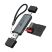 Считыватель флеш-карт TP-Link USB-C + USB 2.0 SD + TF silver (UA430D) - Нулевой остаток (Feed)  - Нулевой остаток (Feed) 