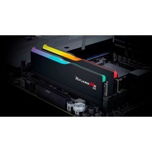 Модуль памяти для компьютера DDR5 64GB (2x32GB) 6000 MHz Ripjaws M5 RGB Matte Black G.Skill (F5-6000J3238G32GX2-RM5RK)