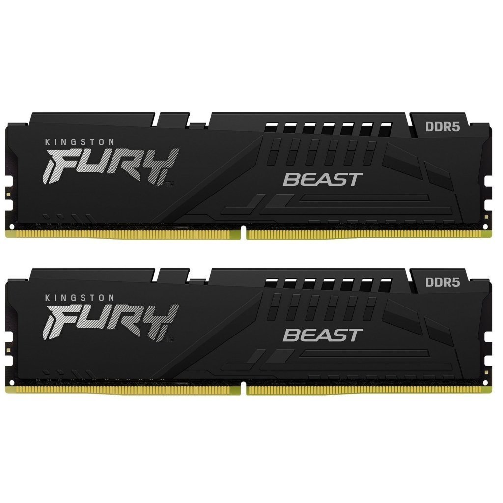 Модуль памяти для компьютера DDR5 64GB (2x32GB) 5600 MHz Beast EXPO Black Kingston Fury (ex.HyperX) (KF556C40BB2K2-64)