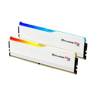 Модуль памяти для компьютера DDR5 32GB (2x16GB) 6400 MHz Ripjaws M5 RGB Matte White G.Skill (F5-6400J3239G16GX2-RM5RW)