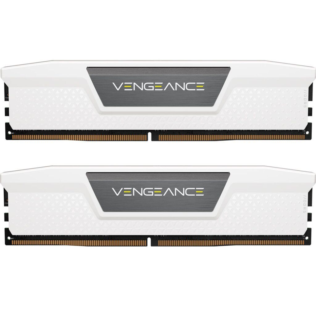 Модуль памяти для компьютера DDR5 32GB (2x16GB) 6000 MHz Vengeance White Corsair (CMK32GX5M2E6000Z36W)